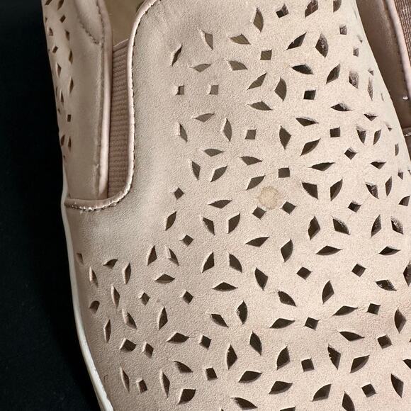 Vionic Splendid Midi Pink Perforated Slip On Sneakers Concealed Ortho Arch Sz 9 - Picture 9 of 9